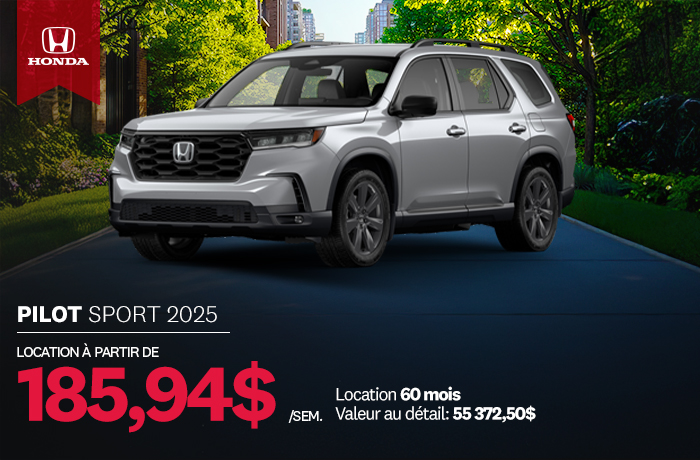 Bannière de Promotion Pilot Sport 2025